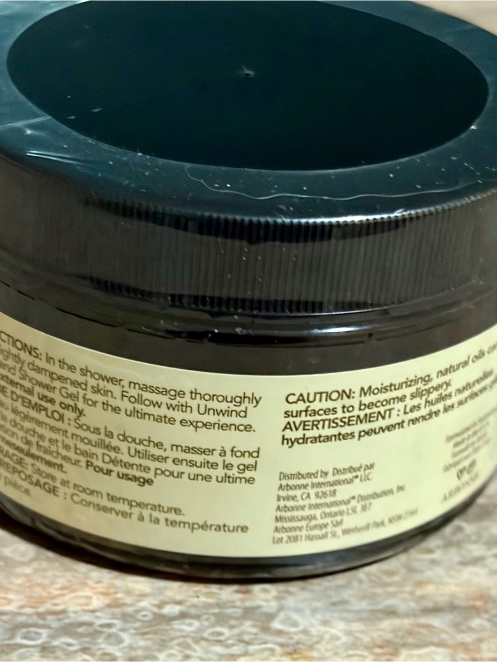 Arbonne Aromassentials Unwind Sea Salt Scrub - - Picture 3 of 8